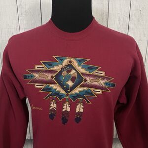 VTG 90's Hanes Heavyweight Men's Large Red Sedona Arizona Pullover Sweatshirt